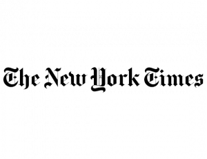 black New York Times logo