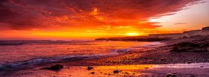beach at sunset