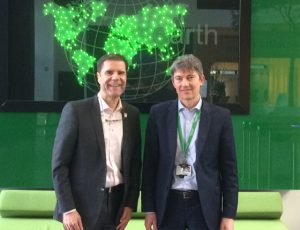 Mathis Wackernagel and Xavier Houot at Schneider Electric office in Paris