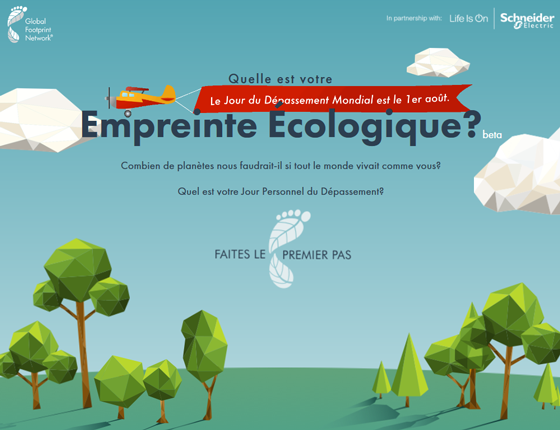 French Ecological Footprint Calculator screenshot