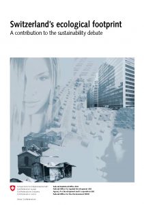 Cover image of "Switzerland's ecological footprint A contribution to the sustainability debate" report