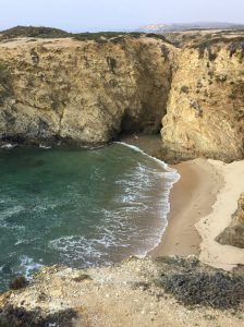 beach and cliff in portugal