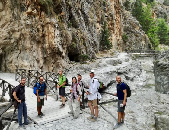 ikers on a trail in Samaria