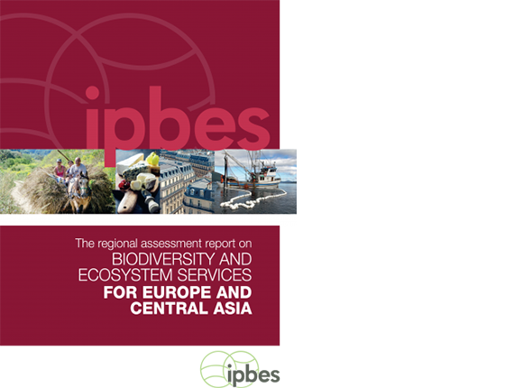 red IPBES Biodiversity and Ecosystem Services report cover
