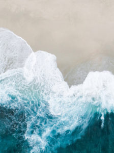 waves on beach