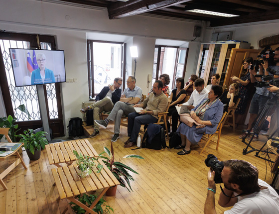 earth overshoot day 2023 high level event in slovenia, view of stage and audience